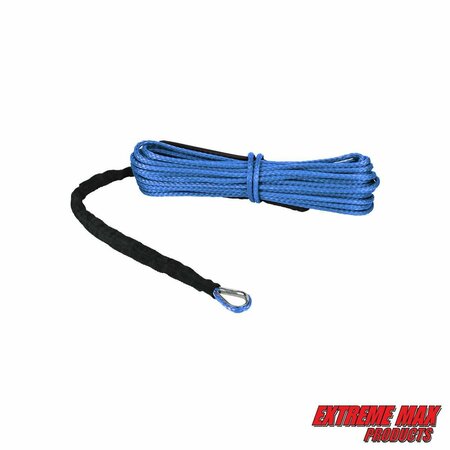 Extreme Max Extreme Max 5600.3078 "The Devil's Hair" Synthetic ATV / UTV Winch Rope - Blue 5600.3078